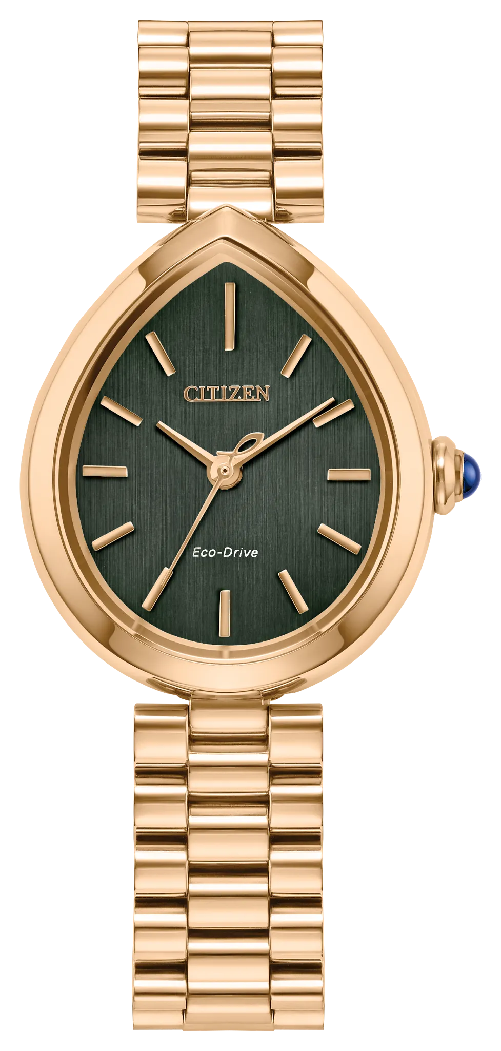 ユー Citizen L Rainell Green Dial Stainless Steel Bracelet EM1203-57X